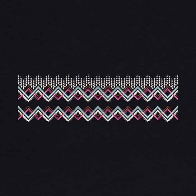 Traditional tribal line zigzag pattern by PaepaeEthnicDesign